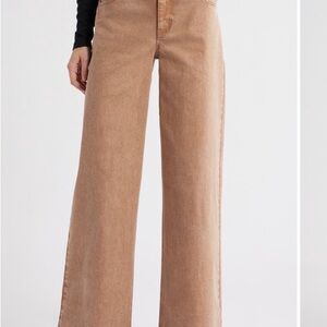 Wit & Wisdom Wide-Leg Tan Jeans